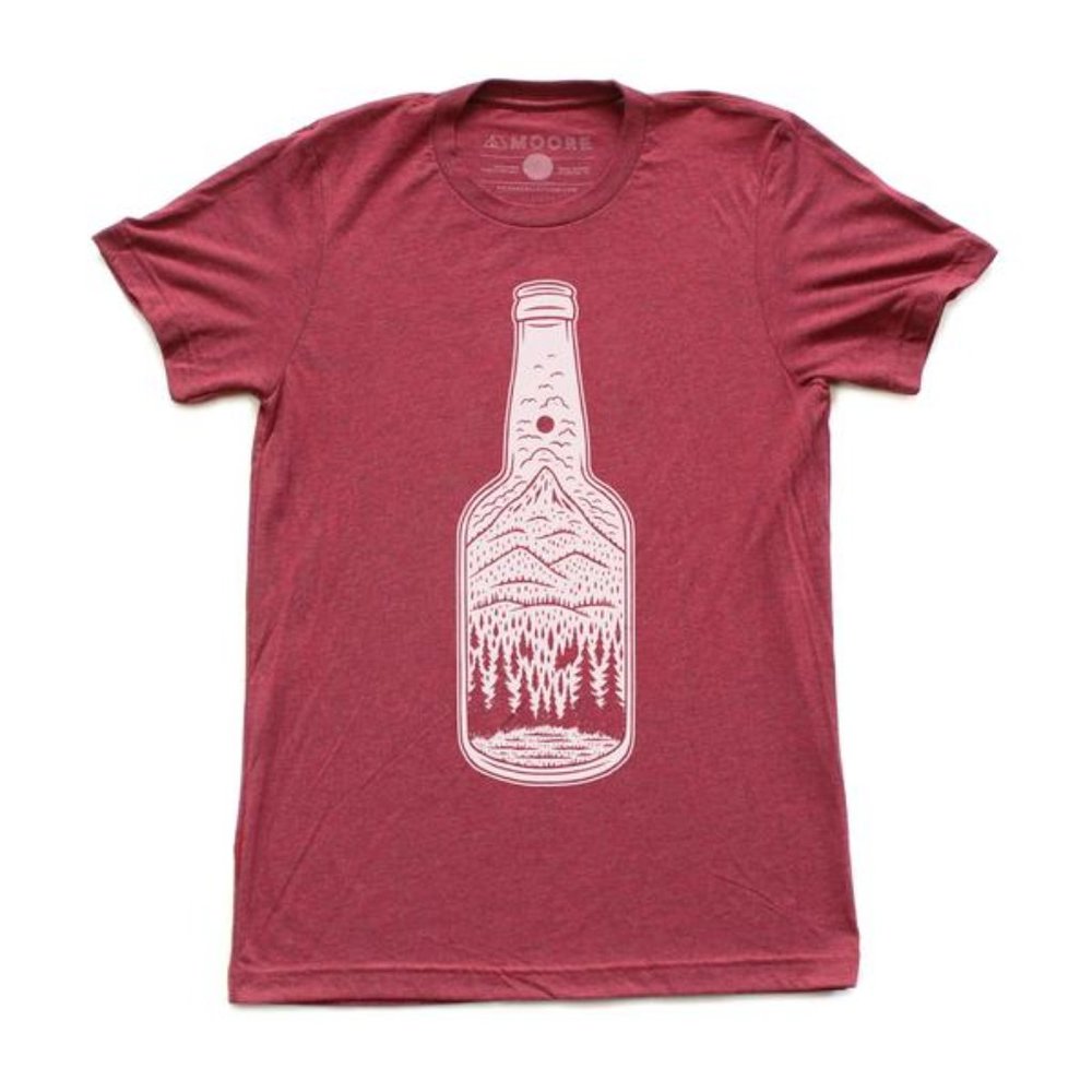 Bottle Tee - Cranberry Triblend